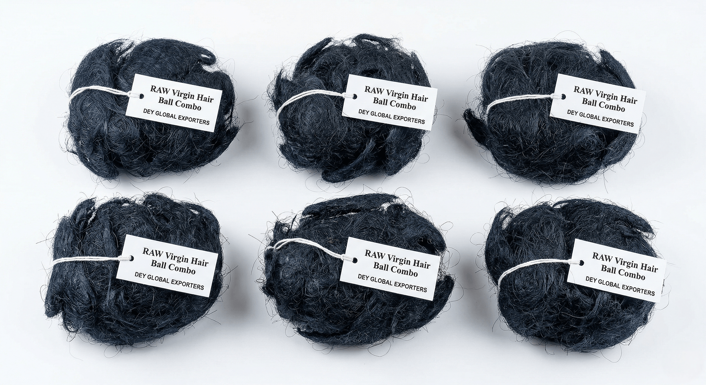 Raw Virgin Hair Ball Combo A1 Quality — temple sourced bulk hair India