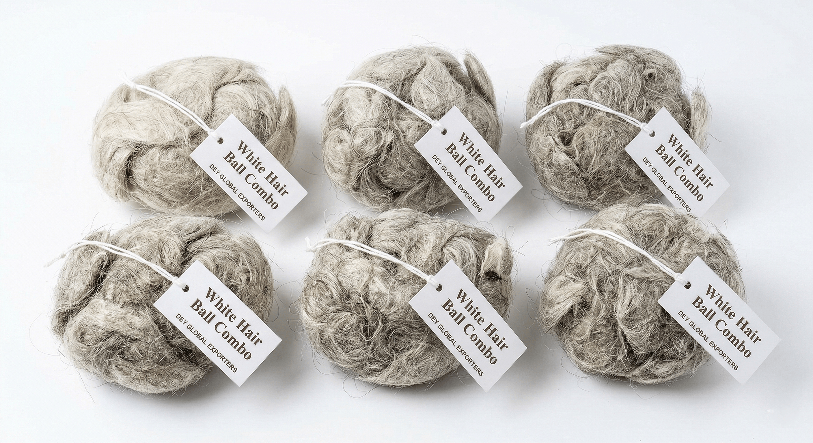 White Hair Ball A1 Quality — paka chul premium natural white hair India